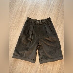Vintage Curling Paris Corduroy Brown shorts Size 40